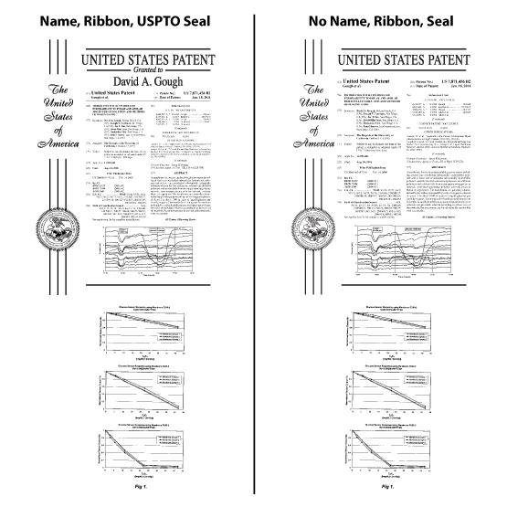 Boardroom Patent Plaque Designs