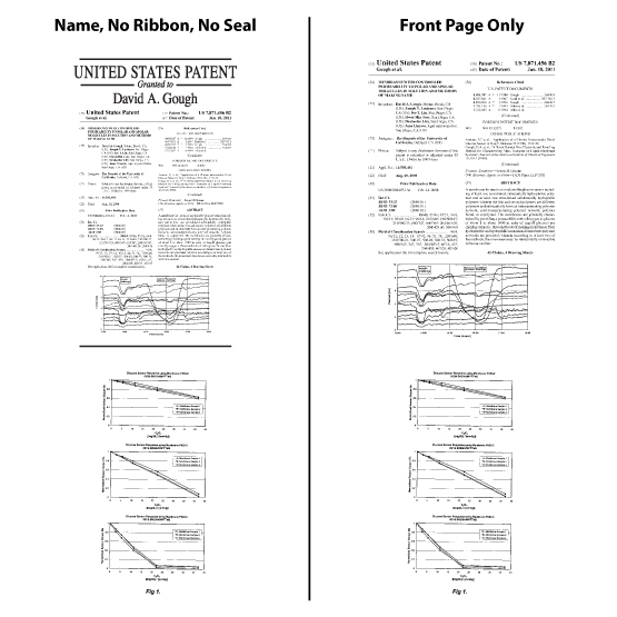 Boardroom Patent Plaque Designs