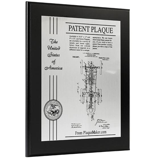 Ships Today: Custom Patent Plaque