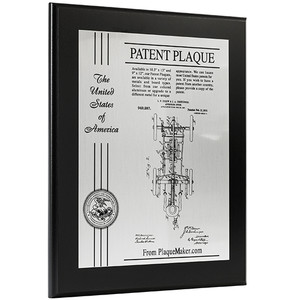 Custom Aluminum Patent Award Plaque