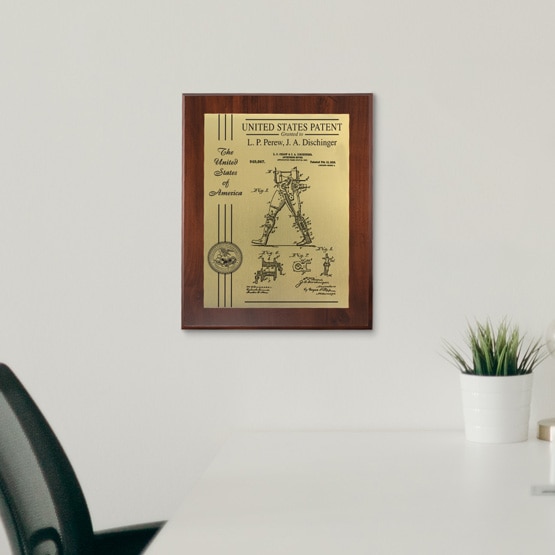 Patent Plaque Design Options