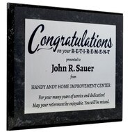 Custom Retirement Gift Plaques