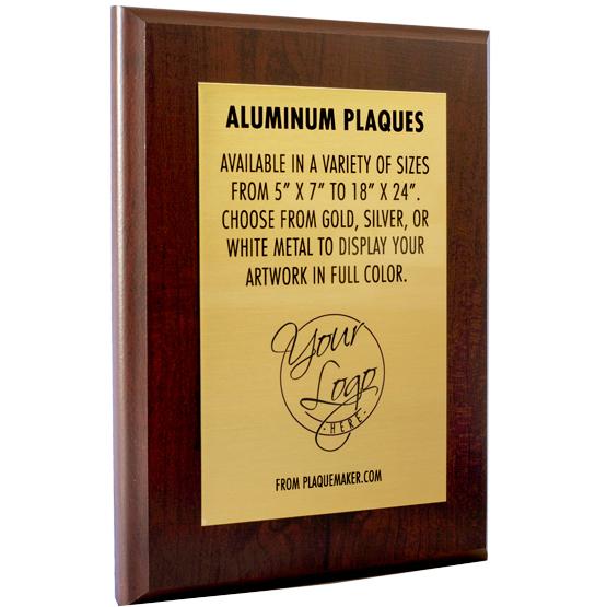 Custom Sublimated Plaques - Aluminum with Logo