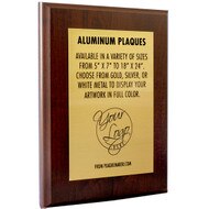 Custom Gold Aluminum Plaque & Board