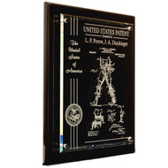 Custom Black Glass Patent Plaques