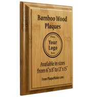 Custom Bamboo Plaque