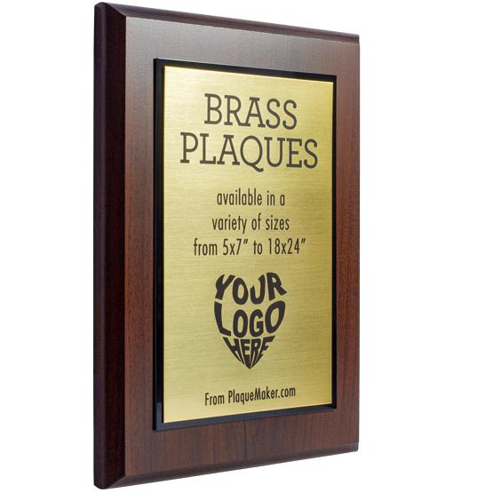 Fully Customizable Engraved Brass Award Plaques