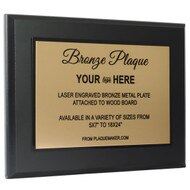 Custom Bronze Metal Plaque