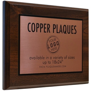 Customizable Wood Plaques - Solid Cherry Wood | 6x8, PlaqueMaker