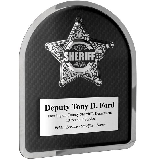 Custom Sheriff Hero Plaque
