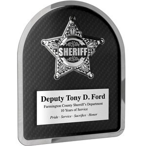 Custom Sheriff Hero Plaque