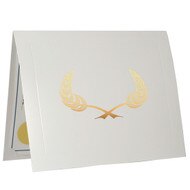 White Chipboard Certificate Folders