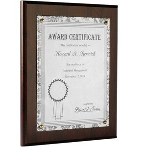 Certificate Plaque Display Kits