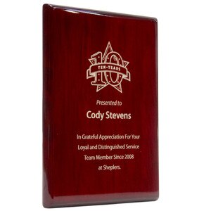 Custom Rosewood Plaque