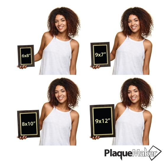 Personalized Florentine gold plaques with a special message and your artwork. Available in four different sizes.