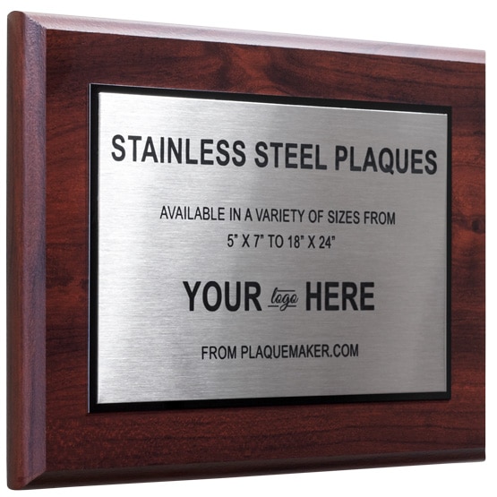 Steel Stencil Sign - Customizable Cut, Stainless Steel | 48x24 or 34x34, PlaqueMaker