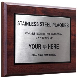 Custom Sublimated Plaques - Aluminum with Logo