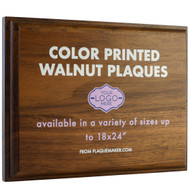 Custom Color Printed Wood Plaques