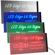 Custom LED Edge Lit Acrylic Sign