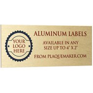 Custom Aluminum Labels - Full Color