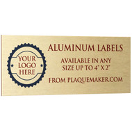 Custom Aluminum Labels - Full Color