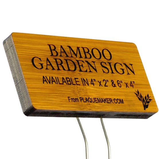 Custom Bamboo Wood Garden Markers