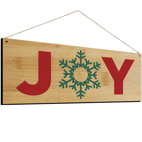 UV Color Printed Joy Bamboo Sign