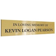 Custom Brass Metal Dedication Plate