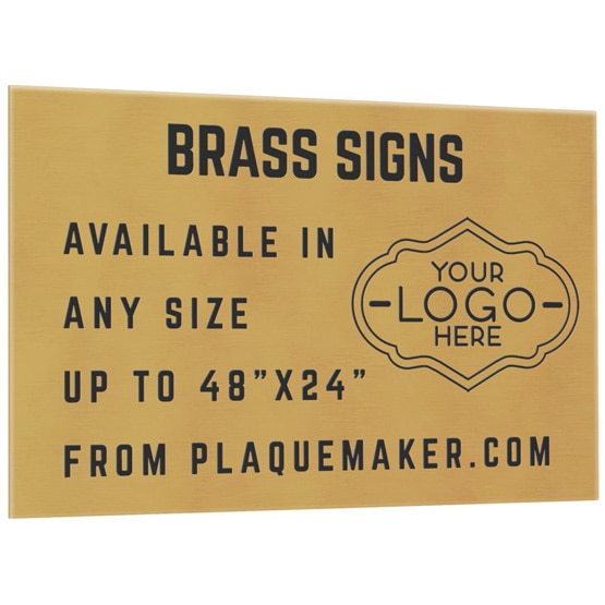 Custom Engraved Brass Signs