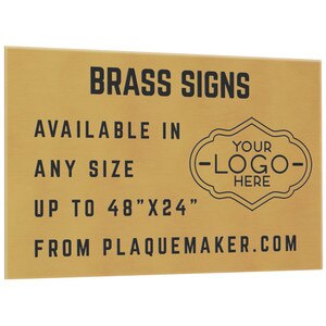 Custom Engraved Brass Signs