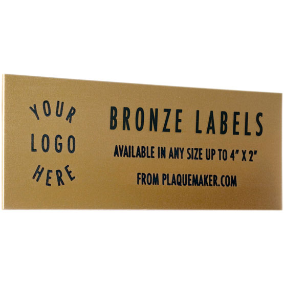 Custom Bronze Metal Wall Tag