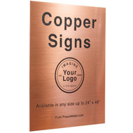 Custom Engraved Copper Signs