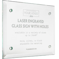 Custom Glass Signs with Holes
