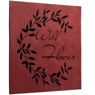 Custom Faux Leather Rose Sign