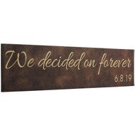 Custom Faux Leather Rustic Signs