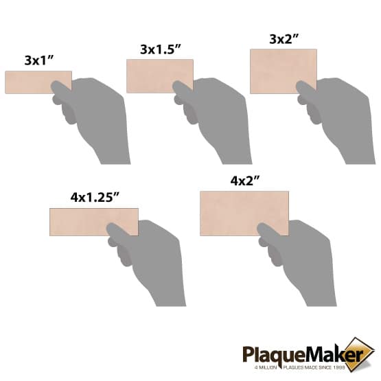 Leather Tags Size Chart