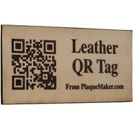 Custom Leather QR Code Tag