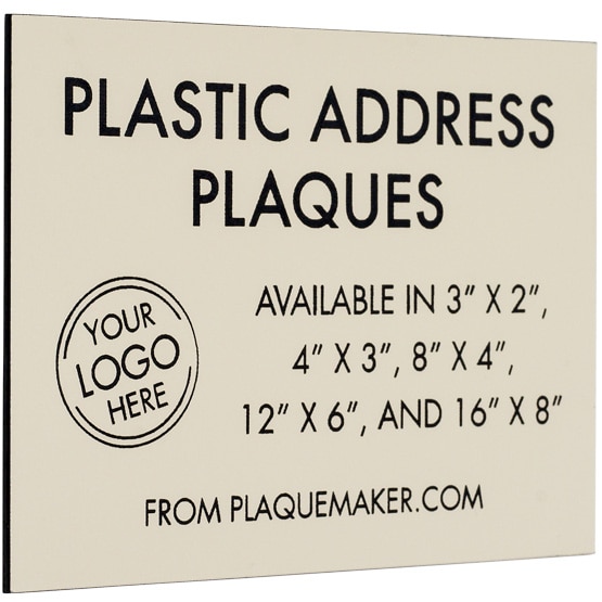 Custom Plastic Address Plaque