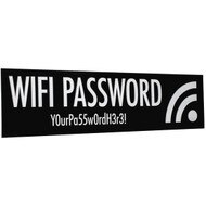 Custom Black Plastic Wifi Signs