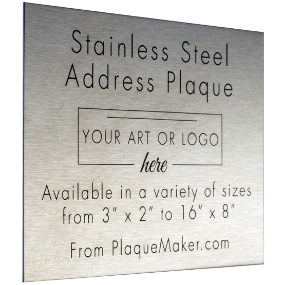 Custom Stainless Steel Address Sign