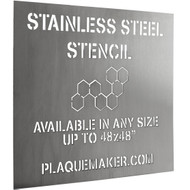 Custom Stainless Steel Stencil
