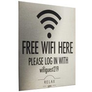 Custom Stainless Steel WiFI Signs