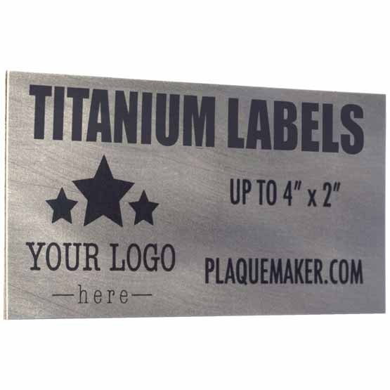 Custom Titanium Wall Tag Labels