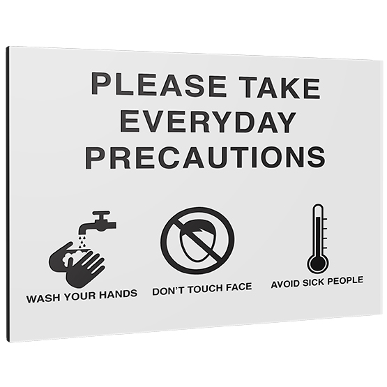 Take Everyday Precautions Sign